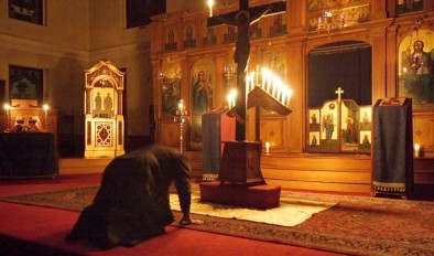 St. Andrew of Crete, or St. Mary of Egypt, one of the greatest models of repentance in Christian history.