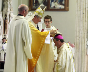 Archbishop Diarmuid Martin ordains Bishop Denis Nulty. Photo: John McElroy