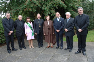 Bishop Denis Nulty, Kildare and Leighlin, Bishop Anthony Farquhar, Retired Bishop of Down and Connor, Mrs. Catherine Wiley, Archbihsop Eamon Martin, Armagh, Sr. Breege McKenna, Mr. Phil Butcher, Grandparents Association, Bishop Bill Murphy, Retired Bishop of Kerry, Fr. Richard Gobbons, PP, Knock.