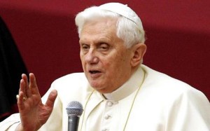 Pope Benedict before he resigned in February 2013. Pic: courtesy REUTERS / Giampiero Sposito. 