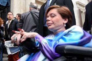 Italian MP and disability rights campaigner, Ileana Argentin. 