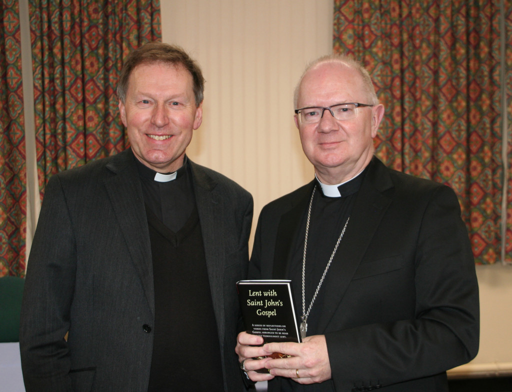 Dean John Mann of St Anne's Cathedral and Archbishop Richard Clarke of Armagh. 