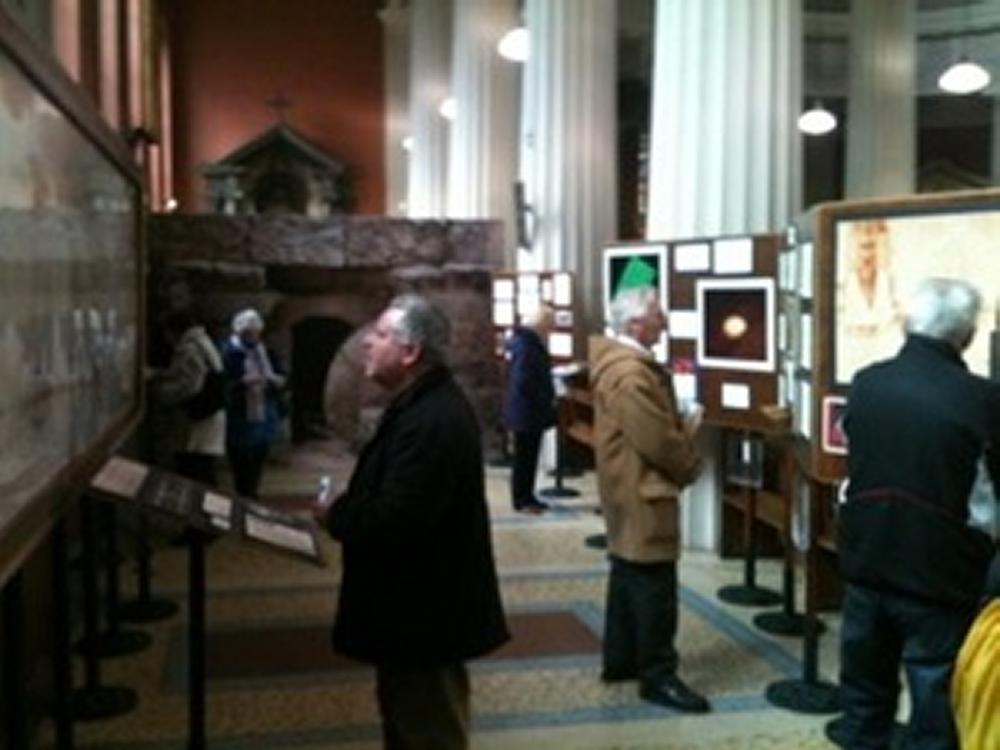 Exhibition on Shroud of Turin at Pro Cathedral Dublin.