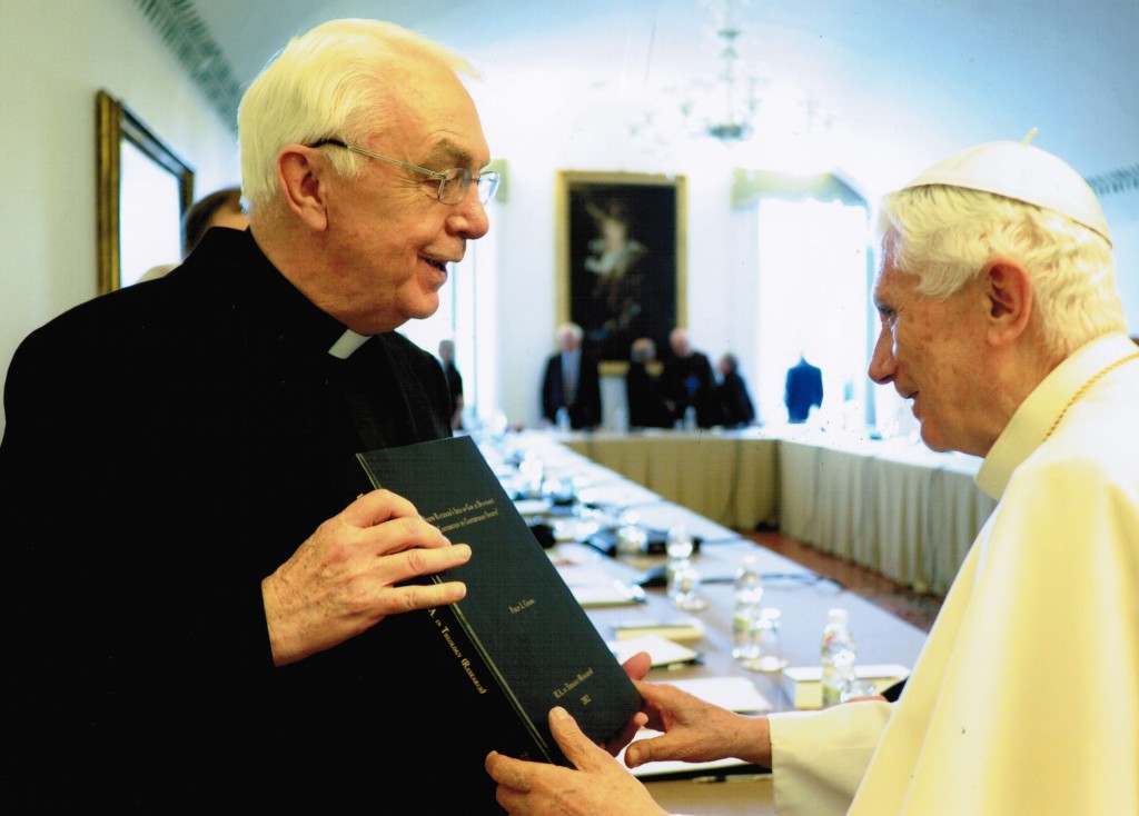Dr D Vincent Twomey and Pope Emeritus Benedict XVI. 