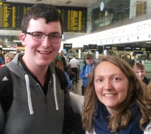 Conleth Burns (Ballycastle) & Kiara Van Maele (Dublin), bound for World Citizens Camp, Argentina