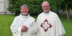 Fr Terence McGovern and Fr Seán Hyland of Kildare & Leighlin diocese. 