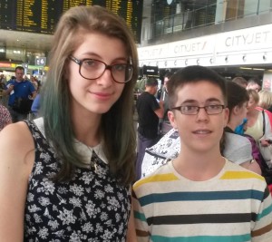 Maria Gavril and Donal Boyle, Dublin, delegates at World Citizens Camp, Argentina. 