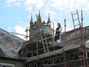 Sr Michelle with Bernie Maloney of Quinn Architects and Eamonn O'Gorman of Eamonn O'Gorman Construction Co