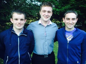 Tuam seminarians - Shane Costello from Taugheen, Ronan Armstrong from Claremorris and Joseph Gormally from Milltown.