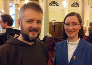 Capuchin friar Fr Bryan Shortall and Sr Louise O’ Rourke, Assistant Vicar for Religious in the diocese of Dublin, at a prayer serice in St Pius X Church Templogue to mark the opening of the Year to celebrate Consecrated Life. 