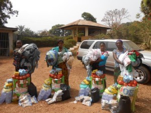 Four Ebola survivors receive supplies