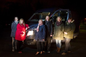 Ruhama's volunteers with the new outreach van 