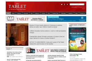 The Tablet website