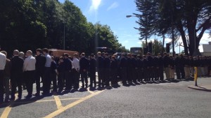 Funeral of Eoghan Culligan at the Church of the Annunciation Rathfarnham. Pic courtesy: www.rte.ie