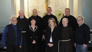 Fr Liam Mc Carthy, OFM, Galway, Fr Joseph Lehman, St Francis University, Fr Malachi Van Tassell, President, St Francis University, Pittsburgh, USA, Fr Benedict Jurchak, St Francis University, Pittsburgh, USA. Photographer: Tadgh Keady