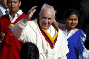 Pope Francis in Ecuador - courtesy Vatican Radio.