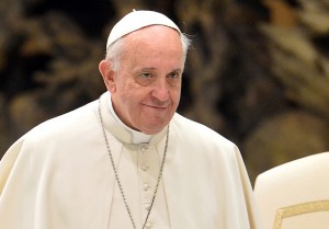 Pope Francis in Paul VI hall