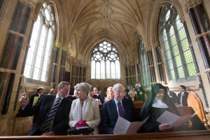 An Taoiseach Enda Kenny with Notre Dame Trustee Emeritus Martin Naughton and his wife Carmel and Sr Maire Hickey OSB, Mother Abbess at Kylemore Abbey, Co Galway where he launched the University of Notre Dame Education Centre. Photo: Keith Heneghan/Phocus