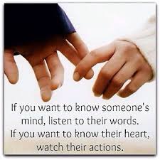 actions and words