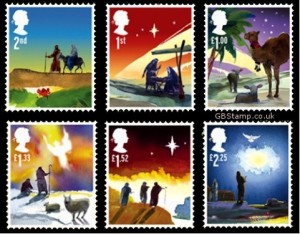 Royal Mail Christmas stamps