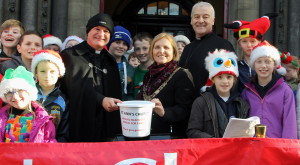 Launch of Black Santa Sit Out 2015 at St Ann's Church, Dawson Street in Dublin. 