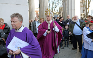 20/12/2015 NO REPRO FEE, PIC MAXWELLS/JULIEN BEHAL To mark the Jubilee of Mercy initiated by Pope Francis , Archbishop Diarmuid Martin opened a Door of Mercy at St. MaryÕs Pro-Cathedral, Marlborough Street, Dublin.The door chosen by Archbishop Martin leads into an area of the Pro-Cathedral that has two confessionals, a statue memorial to Venerable Matt Talbot, whose life was healed from addiction when he encountered GodÕs mercy and also looks to the altar of St Laurence OÕToole, patron of the Archdiocese, celebrated as a man of mercy. - See more at: http://www.dublindiocese.ie/archbishop-opens-holy-door-of-mercy/#sthash.JIp8XGZW.dpuf PIC MAXWELLS/NO FEE