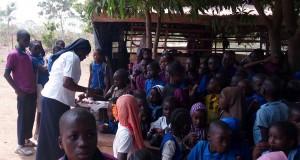 Sr Juliet Ifediba OLA in Durumi IDP Camp in Abuja, Nigeria. 