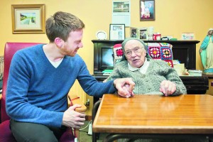 Filmmaker James Creedon with Sr Paschal (Jennie) O'Sullivan RIP
