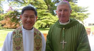Cardinal Luis Antonio Tagle and Bishop Michael Smith
