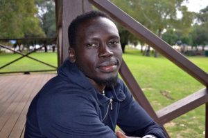 Image: Olympic athlete Mangar Makur Chout. (ABC RN/Claire Nichols ) 