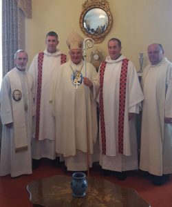 Bishop Freeman and Pallottine deacons