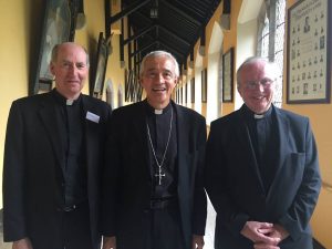 Bishop Denis Brennan, Archbishop Jorge Carlos Patrón Wong, Secretary for Seminaries of the Congregation for Clergy, Bishop Donal McKeown. 