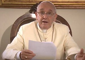 Pope Francis addresses Together for Europe by video.