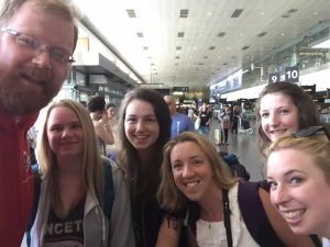 At the airport some of the MSC group with Fr Alan