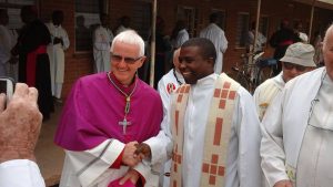 Irish Kiltegan missionary Bishop John Ryan after his ordination as Bishop of Mzuzu in Malawi. Pic courtesy: Kiltegan Fathers. 