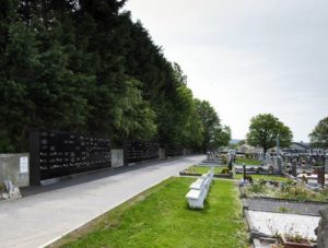 Columbarium Wall (for cremated remains) in Glasnevin Cemetery, Dublin .