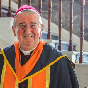 He's a jolly good fellow! Archbishop Martin in the academic robes of Griffith College Dublin. (Pic GCD)
