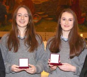 JPII Award winners from the Presentation College in Headford
